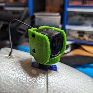 DJI O4 Pro Pan Servo Mount - TPU - with built in vibration damping