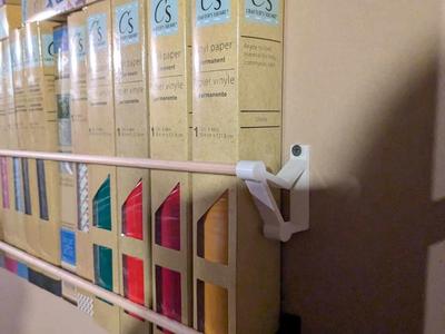 Vertical Storage Rack for Vinyl rolls