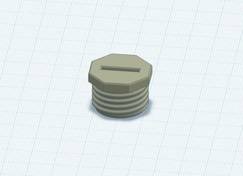 13 mm Big Thread, Coin Slot, Bolt