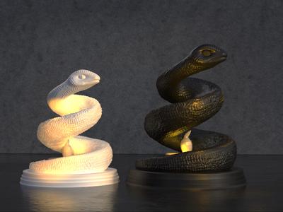Spiral Snake Decor