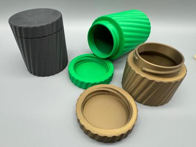 Design of a jar with lid, storage container