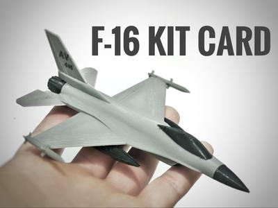 F-16 Fighting Falcon Kit Card - No Tool or Glue!