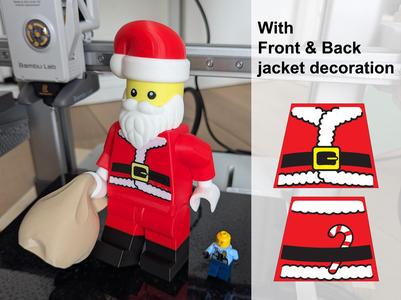 Santa Claus Legos brick style (optimized)