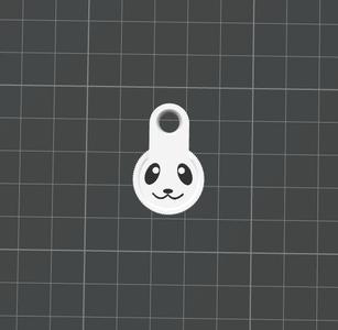 Shopping Trolley Token - Panda (with pendant)