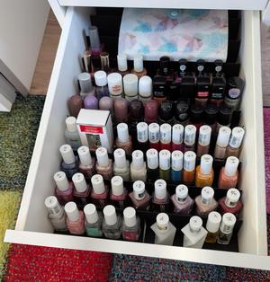 Nail polish holder for Ikea Alex