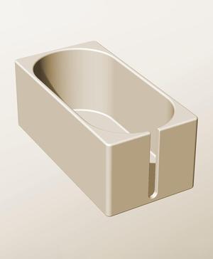 CX96-85-SS Modular slotted component container modern decor