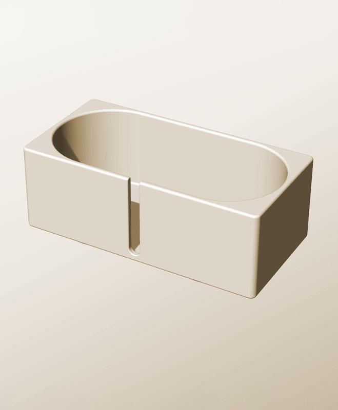 CX96-75-SB Stackable slotted component box for creative makers