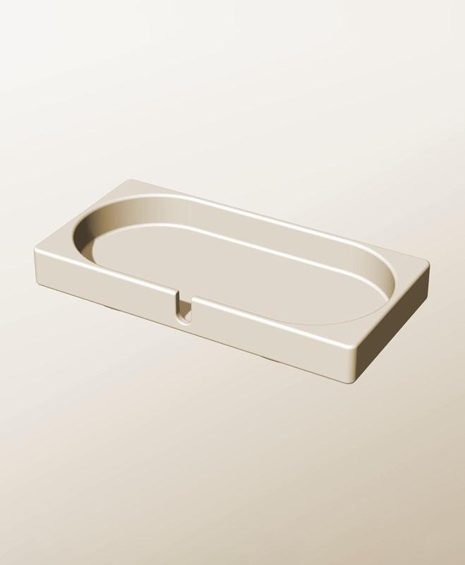 CX96-25-SB Modular stacking slotted container for home decor
