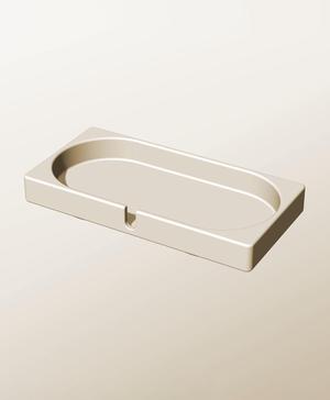 CX96-25-SB Modular stacking slotted container for home decor