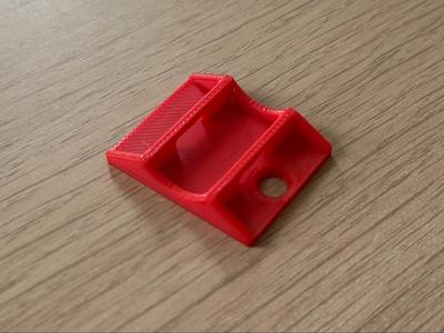 Zip tie cable holder side hole
