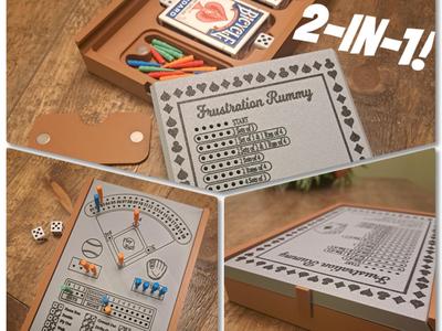 2 Games, 1 Board: Compact Travel Board Game