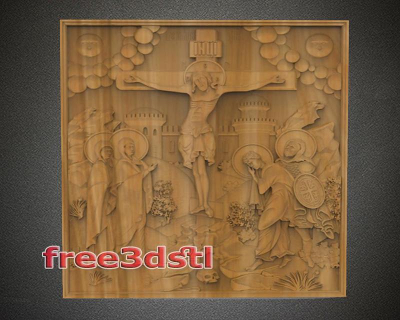 Crucifixion of Jesus 3D STL Model (FREE)