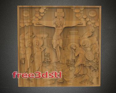 Crucifixion of Jesus 3D STL Model (FREE)