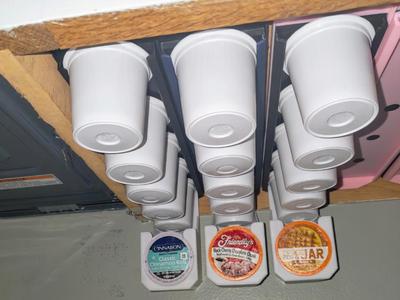 Magnetic K-Cup Under Cabinet Holder