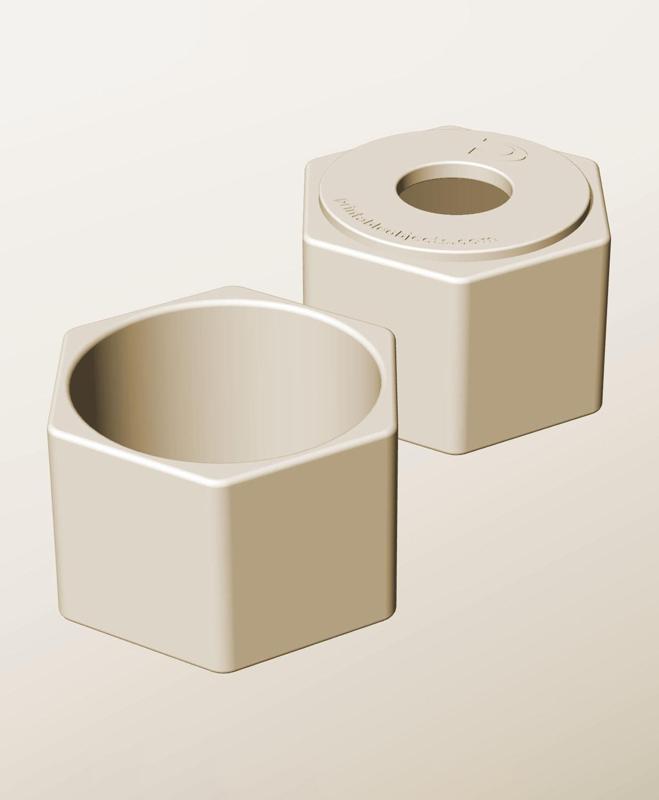 CH96-70-P Pierced container modular stackable module bin box