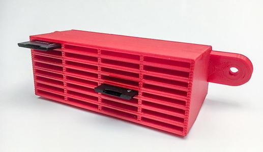 SD Card Holder with mounting flanges