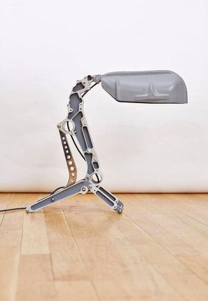 Aviation inspired desk lamp