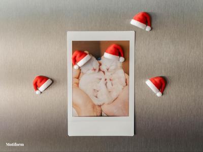 Christmas Santa Hat Magnet (Customizable)