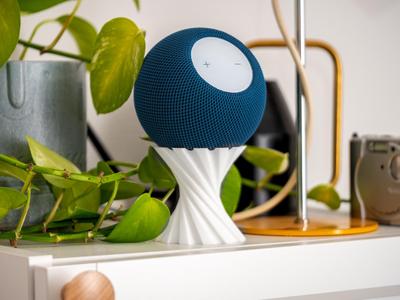Twisty textured HomePod Mini stand