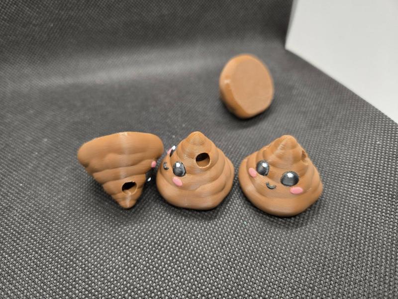 Positive Poo-- Pocket Pet Keychain and Card