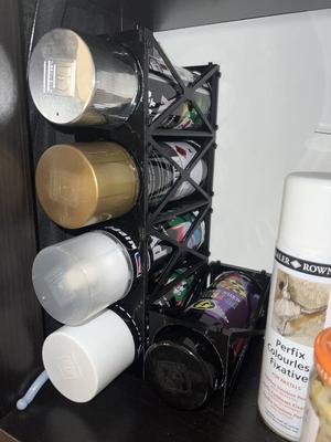 Stacked Spray Can Organizer