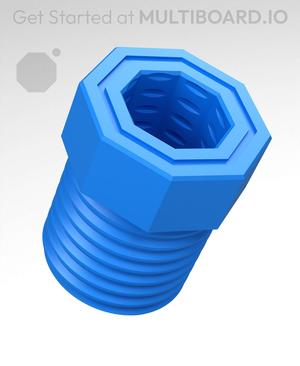 20 mm Big Thread, Push-Fit Hole, Bolt