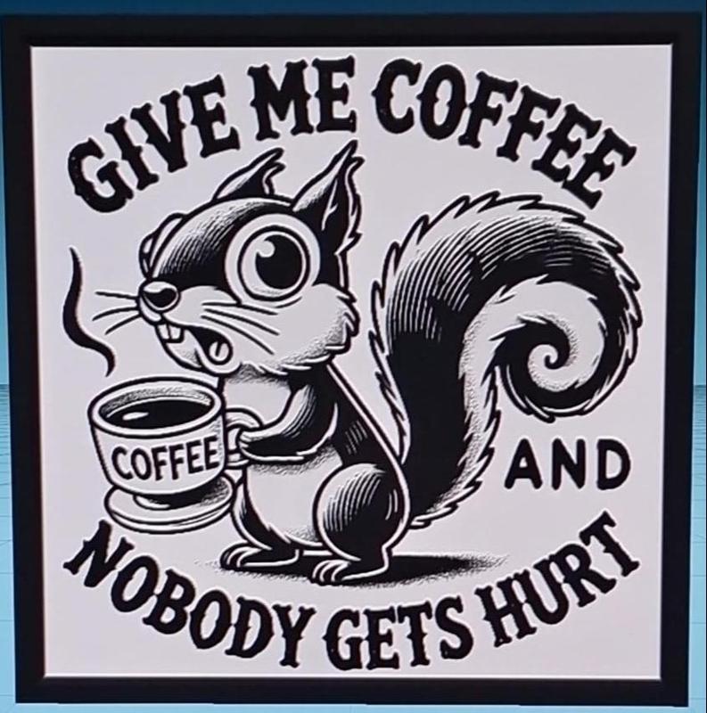 "Give me coffee" picture