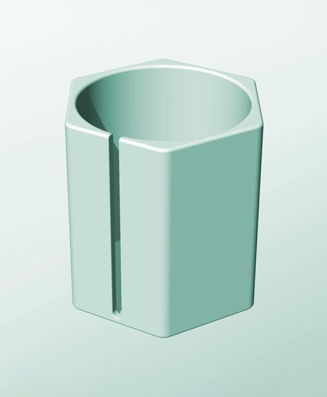 CH162-200-S Modular Stacking slotted container for home decor