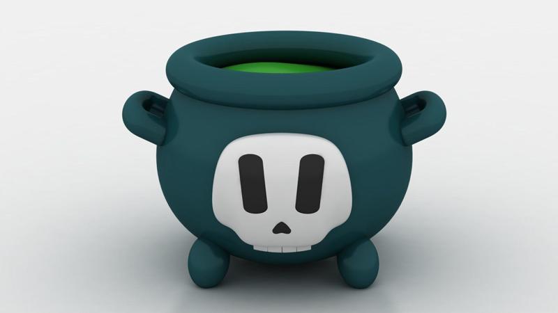 WITCH DINNER TOY 3D PRINTABLE MODEL