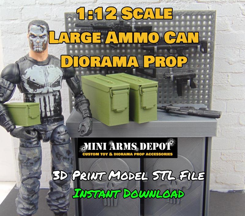 Custom 112 Large Ammo Box Can for 6 inch GI JOE Classified