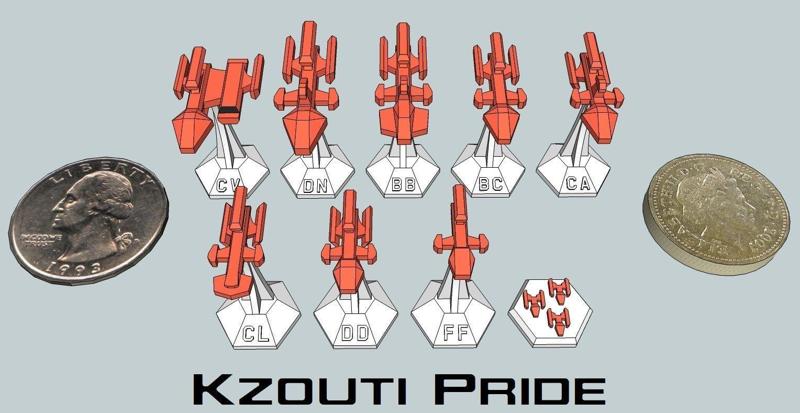 MicroFleet Kzouti Pride Starship Pack
