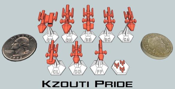 MicroFleet Kzouti Pride Starship Pack