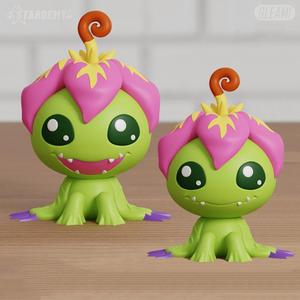 Palmon Chibi 2 Models Digimon Fanart Easy Print