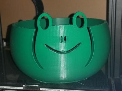 Happy Frog Yarn/Knitting Bowl