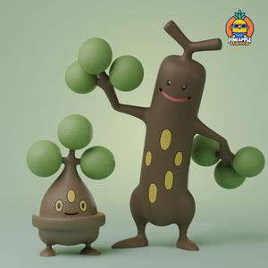 bonsly and sudowoodo
