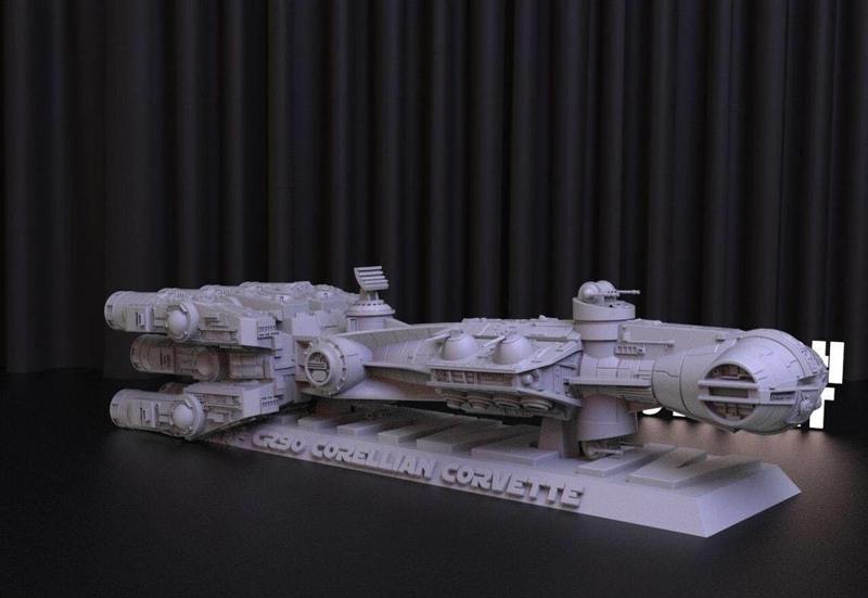 CR90 Space Ship 3D Print STL File for 3D Printing - Digital File