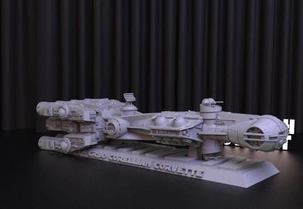 CR90 Space Ship 3D Print STL File for 3D Printing - Digital File