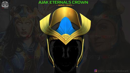 AJAK Crown -  Salma Hayek Helmet - Eternals Marvel Movie 2021