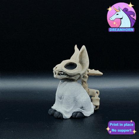 Ghost Cat with ARTICULATED tail 👻🐈