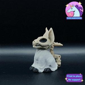Ghost Cat with ARTICULATED tail 👻🐈