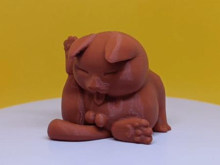 Licking Balls Cat