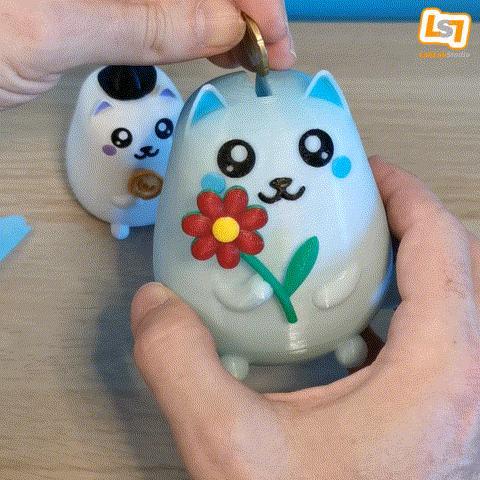 So Kawaii cat super cute and funny [piggy bank, box, pot, decorative character]