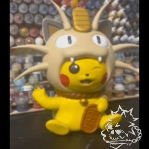 Maneki Pikachu Meowth Miaouss (Filled version)