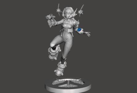JUNO -OVERWATCH 2 - EXTREME DETAILED STL FOR 3D PRINTING