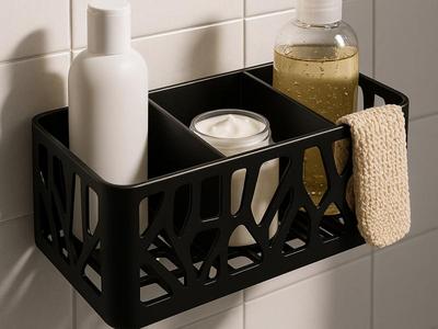 Shower Caddy - Organic Design with 4 Compartments