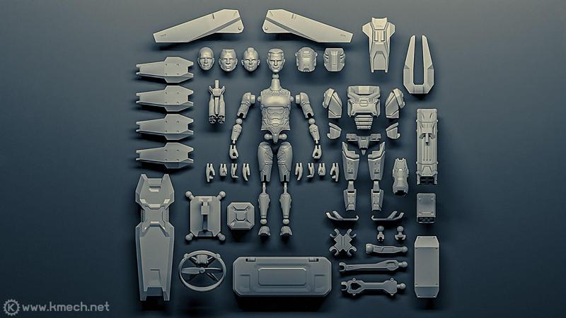 SOLDIER Pack Action Figure 1/18 scale