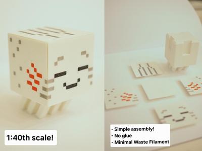 Minecraft Ghastling (1:40th Scale)