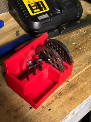 Tool Shed Meat band saw attachment holder   