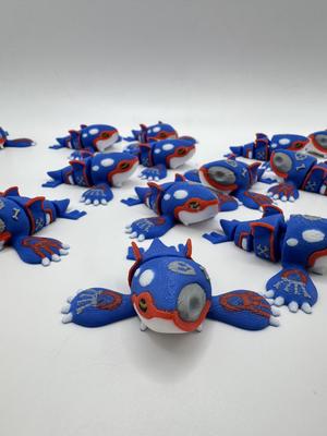 Halloween Articulated Kyogre Pokemon (No support - 3MF included)