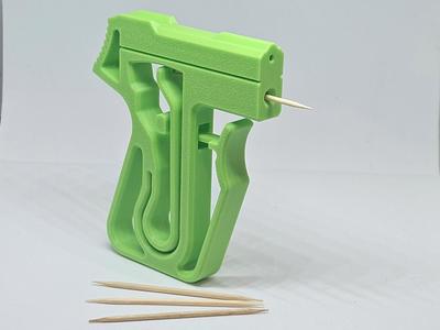 Toothpick Launcher Print-in-Place